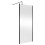 Balterley Balterley Wetroom Screen with Support Bar, 900mm, Matt Black 2