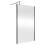Balterley Balterley Wetroom Screen with Support Bar, 1200mm, Matt Black 1