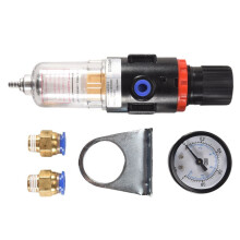Luftfilter Tryckregulator 1/4 Tum AFR2000 Vattenseparator Luftverktygskompressorfilter med 10MM Kontakt