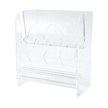 Verstellbarer Etikettenspender, Acryl-Aufkleberrollenspender, Aufkleberrollenhalter, Transparente Etikettenhalter, Aufkleberhalter, 4 Scheiben