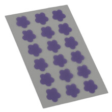 18 Stück Hydrocolloid-Patch gegen Pickel lila Blume