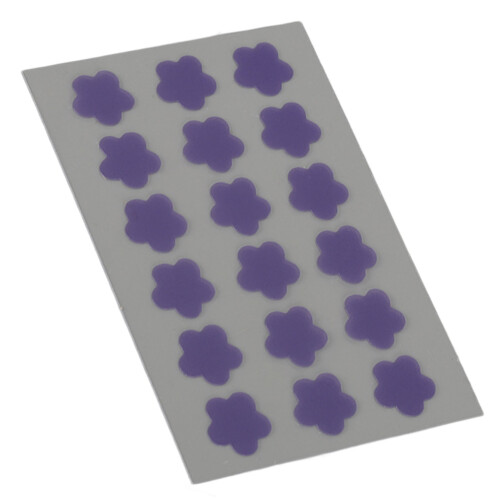 18 Stück Hydrocolloid-Patch gegen Pickel lila Blume