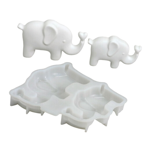 Elephant Shape Silicone Molds Heat Resistant Easy Demolding for
