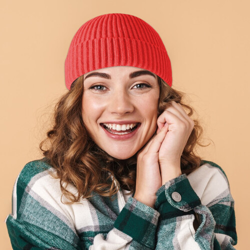 Knitted Cuffed Beanie Hip Hop Style