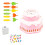 Kids Bubble Maker Toy Electric Cake Design Bubble Device-Pink 1