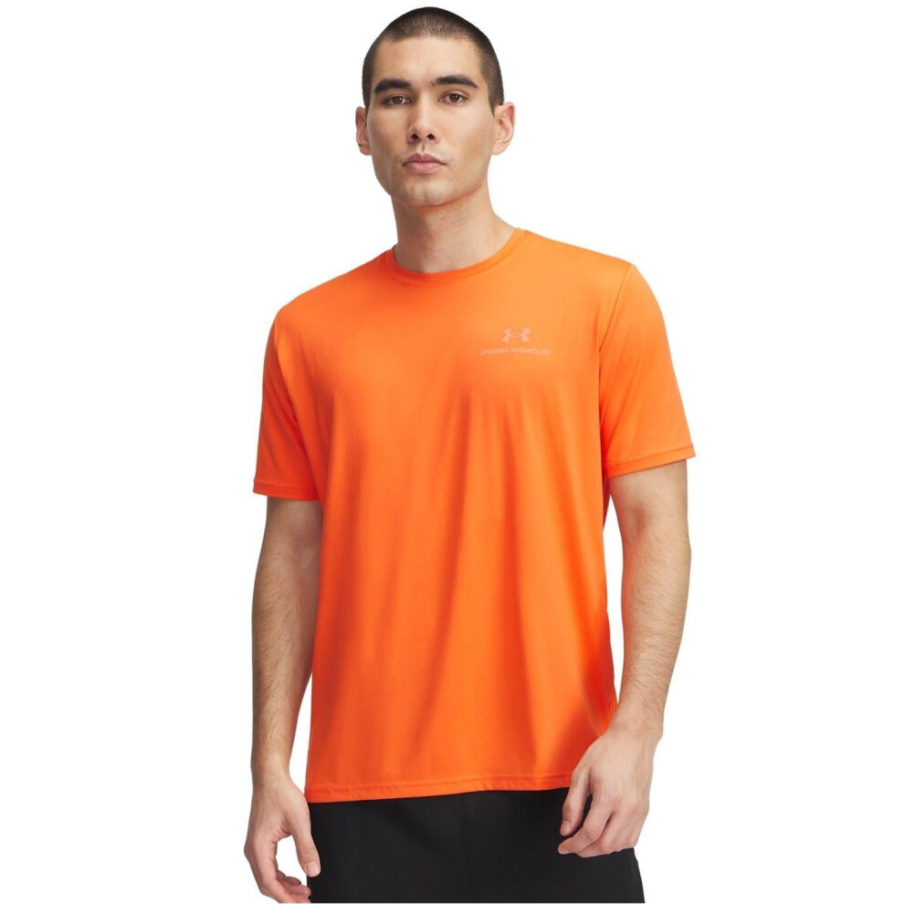 Under Armour (S, Fire ) Mens Regular T-Shirt Orange