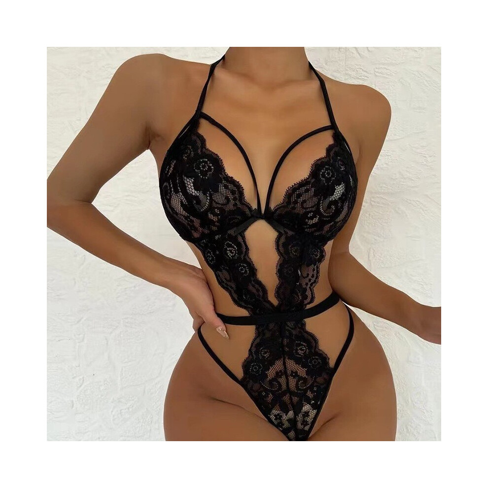 Black (, Xxl) New Supply Nightclub Party Stage Suspenders Sexy Pajamas Sexy Uniform Jumpsuit
