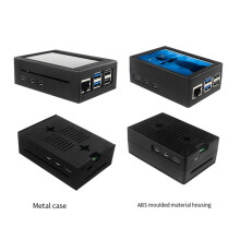 For Raspberry Pi 5 ABS Case for 3.5 Inch Display Screen Radiator Cooling Fan Installation