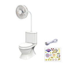 Lustiger Tischventilator in Toilettenform mit leisem-Toilette