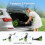 3 Wheel Foldable Golf Push Cart with Foot Brake, Mesh Pocket, Adjustable Handle 5