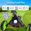 3 Wheel Foldable Golf Push Cart with Foot Brake, Mesh Pocket, Adjustable Handle 6