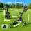 3 Wheel Foldable Golf Push Cart with Foot Brake, Mesh Pocket, Adjustable Handle 7