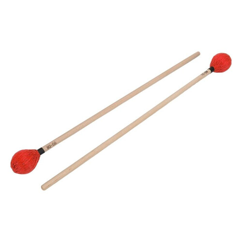 2PCS Marimba Mallets with Yarn  & Maple Handle Keyboard Marimba Mallets for Percussion Enthusiasts