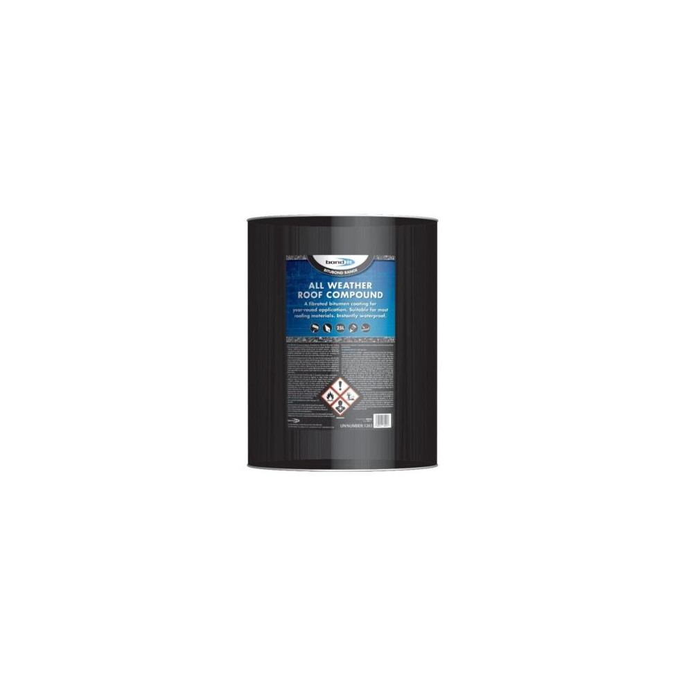 All Weather Roofing Compound Bitumen Coating Waterproof Sealer Seal 25L 5061043280670