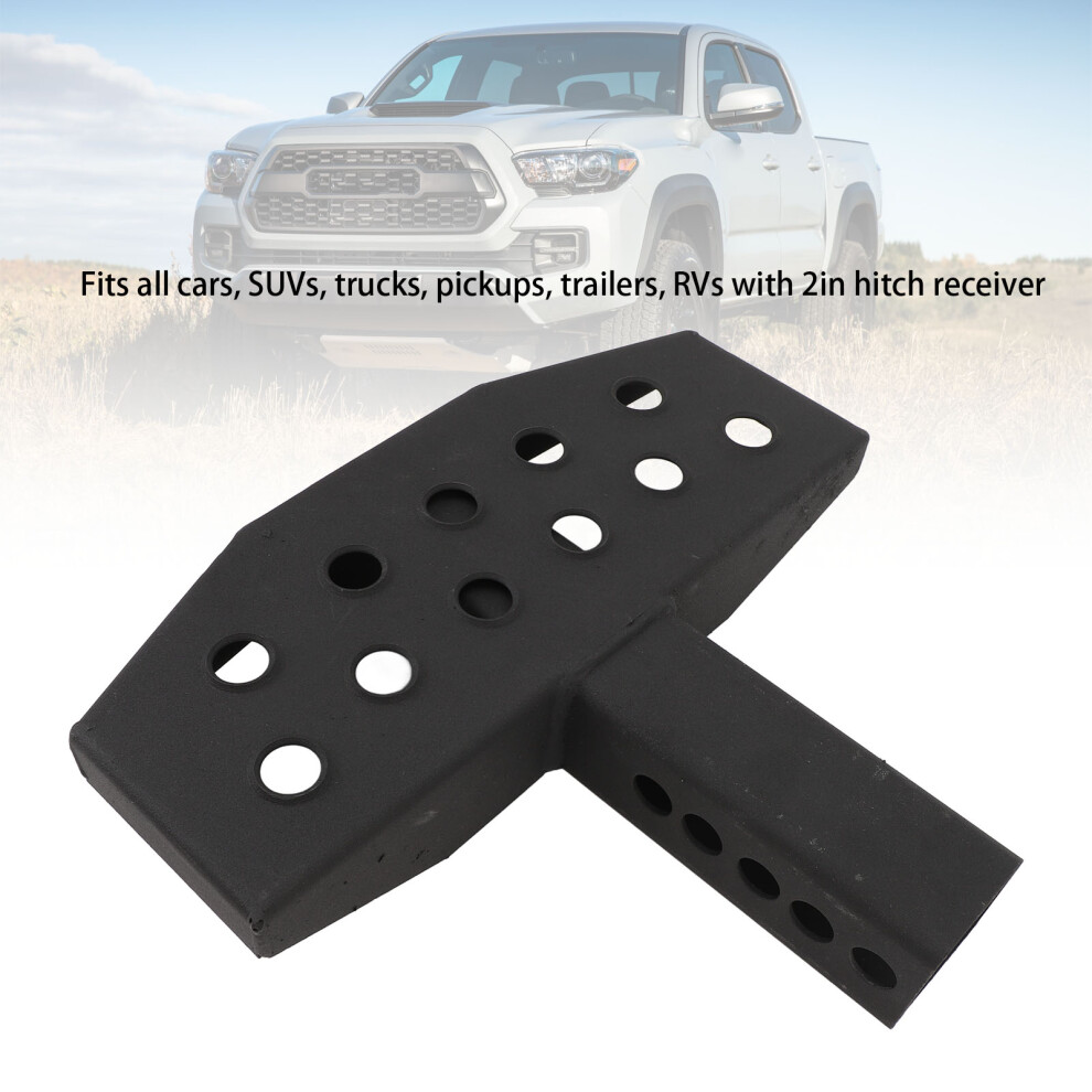 Steel 600Lb Trailer Hitch Step Black 7055741391583