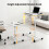 Overbed Table with Wheels, 40x60cm, Smooth Crank Height Adjustment (59-89cm) 2