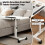 Overbed Table with Wheels, 40x60cm, Smooth Crank Height Adjustment (59-89cm) 6