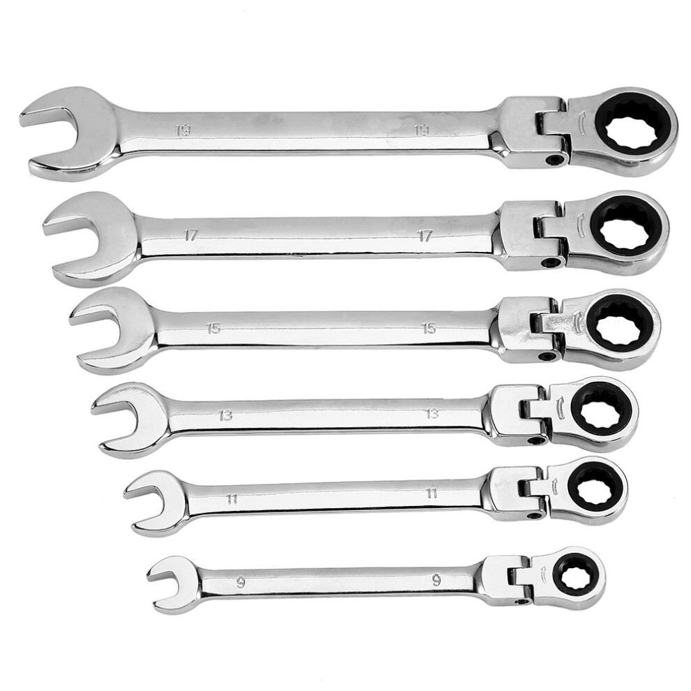 12pc Flex Ratchet Spanner Set 8-19mm