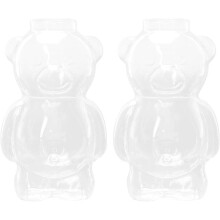 2 Pcs Bear Shaped Cocktail Glasses, Transparent Glassware for Wine, Juice, Coffee, Tea, Milk, Hot Chocolate