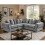 Furniture 786 Verona Plush Scatter Back 2c2 Corner Sofa Silver 1