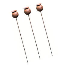 Piquet de jardin en métal, ornement de pelouse en fer,