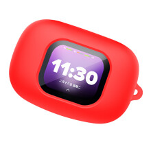 Silicone Cover for Wireless Earphone Case Anti Slip Design-Red