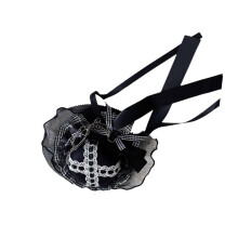 Gothic-Hochzeits-Fascinator, ästhetischer Schleier-Zylinder mit