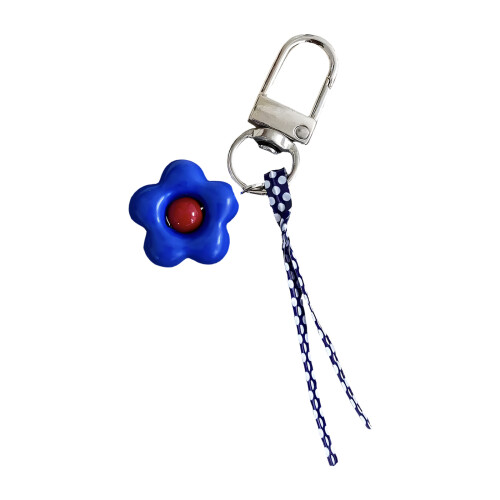 Creative Color Flower Key Holder Charm Perfect-Dark Blue