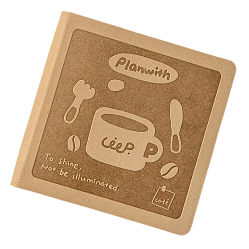 Light Weight 100g Miniature Notebook Pocket-coffee brown