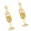Lovely Cocktail Themed Dangle Earrings Elegant Design For-1 1