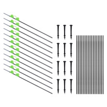 18Pcs Garden Hoops for Netting Tunnel, Garden Hoops Greenhouse Frame Flexible Tunnel Arch Crop Protection Hoops
