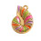 Pendentif artisanal polyvalent en acier inoxydable en forme de-3 1