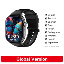 (Deep Gray) Smart Watch Fit 1.96" HD AMOLED Display Heart Rate Health Monitoring Bluetooth Phone Calls Smartwatch For Android IOS