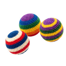 3xtragbares Häkel-Kickball-Reisschalen-Füllspielzeug für-3PCS