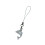Pendentif dauphin de dessin animé ludique, sangle de-transparent 1