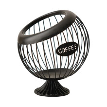 Espresso Capsule Holder Container Counter Coffee Pod Holder Snack Fruit Organizer Kitchen Accessories Black