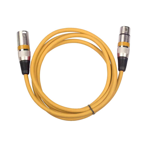 Durability PVC Shielded XLR Microphones Cable With-1 Yellow