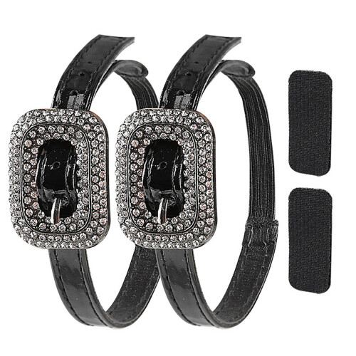 Rhinestones Embellished High Heel Retainers Strap With-g color