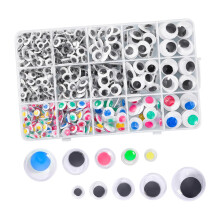 Ensemble d'yeux de poupée de couleurs mélangées noires, 750