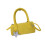 Sac à main élégant en PU de couleur unie, avec sangle-Jaune 1