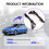 2Pc Front Bumper Mounting Holder for   E12 Hatchback 2003-2006 Front Bumper Bracket 52536-13020 5253602020 6