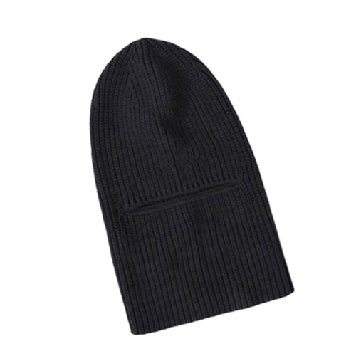 Multiuse Balaclava Cap Headwear Convertible Neck Gaiter-Black