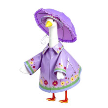 Whimsical 23Inch Geese Sculpture Costume Dressing-Purple