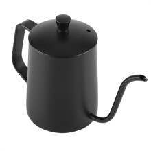 Black Gooseneck Coffee Pot 550ml Stainless Steel