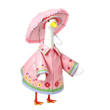 Outdoor Waterproof Backyard Fowl Attire Geese Rain Suit-Pink
