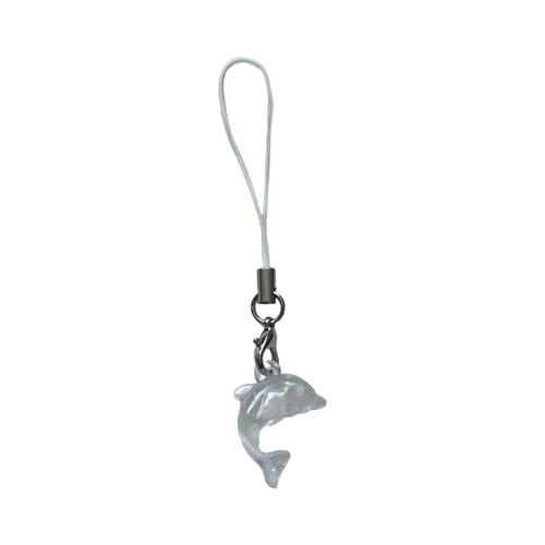 Handmade DIY Dolphin Charm In Pink Blue Clear-transparent