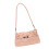 Stylish PU Leather Shoulder Bag With Spacious Interior-Pink 1