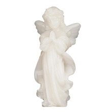 Crystal Angel Figurines Statues Gemstones Carved-white marble