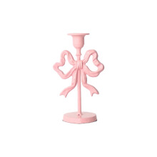 Dekorative Kerzenständer aus Eisen, Kerzenhalter mit-Rosa S