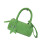 Practical Round Shoulder Bag With Adjustable Strap PU-Green 1